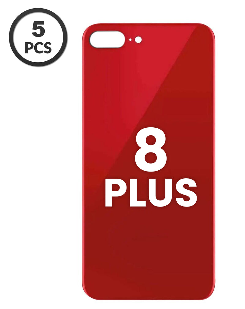 Tapa trasera de color rojo para iPhone 8 Plus con agujero de cámara más grande, disponible en Guatemala.