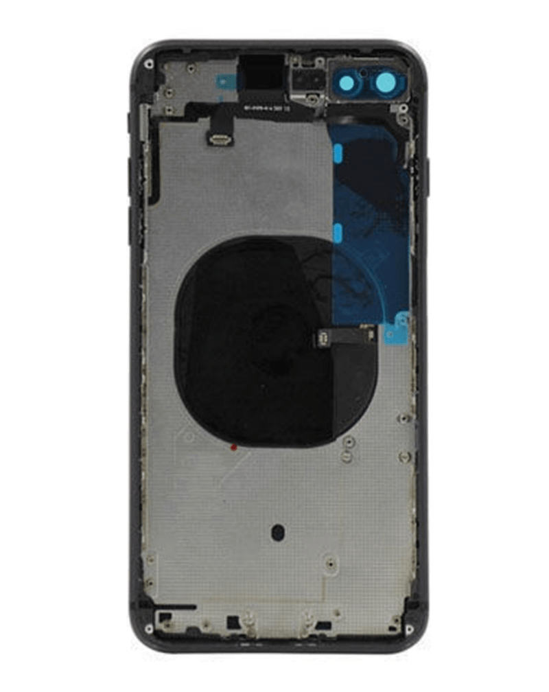 Estructura trasera con componentes pequeños preinstalados para iPhone 8 Plus (NO LOGO) en Guatemala, disponible en color SPACE GRAY.