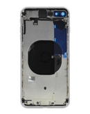 Tapa trasera con componentes preinstalados para reparación de iPhone 8 Plus en Guatemala.