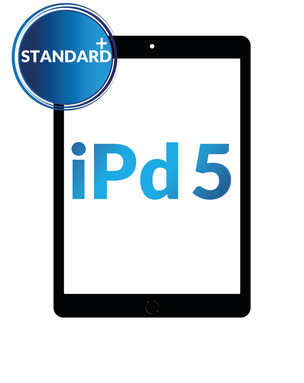 Reparación de iPad 5 (2017) en Guatemala con digitizador y botón de inicio preinstalados.