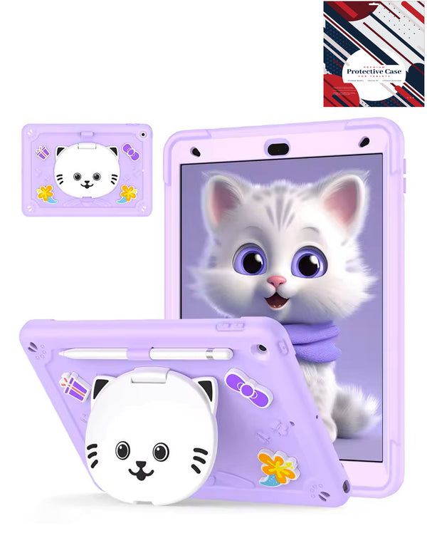 Funda a prueba de golpes con atril y ranura para lápiz compatible con iPad 10.2 en Guatemala.