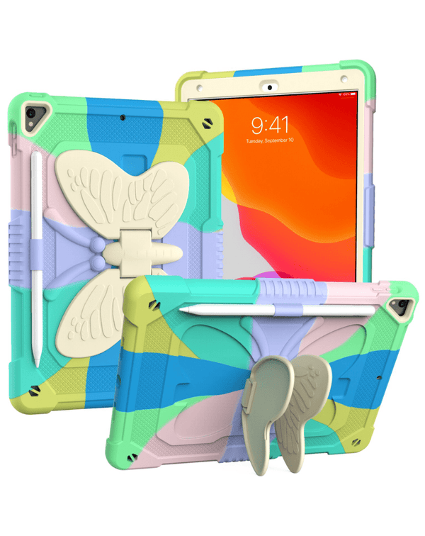 Encuentra la mejor funda protectora con diseño de soporte mariposa para tu iPad en Guatemala.