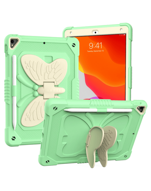 Protege tu iPad 10.2 / Air 3 / Pro 10.5 con estilo con la funda protectora Butterfly Stand Design en Guatemala.