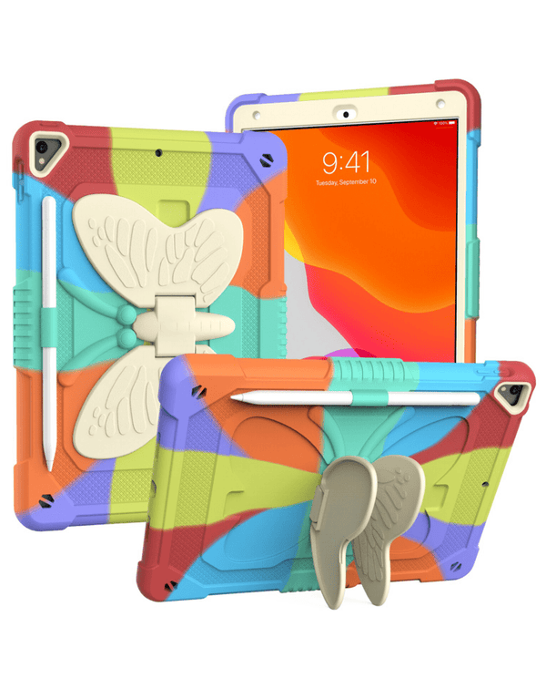 Encuentra la mejor funda protectora COLORFUL Butterfly Stand Design para iPad 10.2 (7th / 8th / 9th), Air 3 y Pro 10.5 en Guatemala.