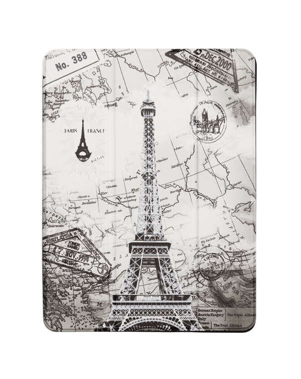 Encuentra la mejor funda old style con diseño de la Torre Eiffel para iPad 10.2 / Air 3 / Pro 10.5 en Guatemala.