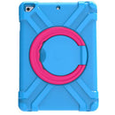 Protector azul para iPad 10.2/ Air 3/ Pro 10.5 con soporte circular, ideal para encontrar en Guatemala accesorios iPad y fundas a prueba de golpes de la marca SlowBack.