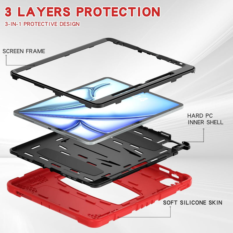 Encuentra la mejor funda protectora con soporte para tu iPad Air 13 (2024) / Pro 12.9 en Guatemala.