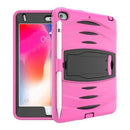 Protege tu iPad Mini 4 o Mini 5 con estilo en Guatemala con esta funda antigolpes color rosa claro con ranura para lápiz.