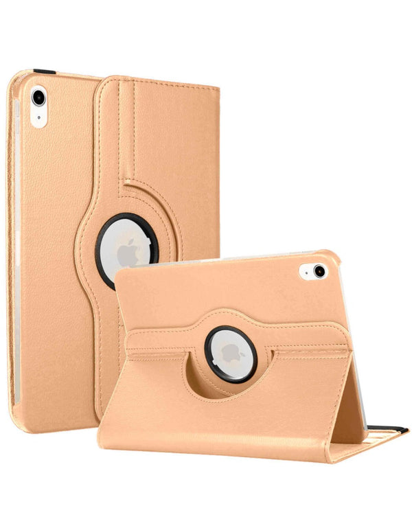 Encuentra el mejor estuche con soporte giratorio 360 grados en color rose gold para iPad 10 2022 / iPad 11 en Guatemala.