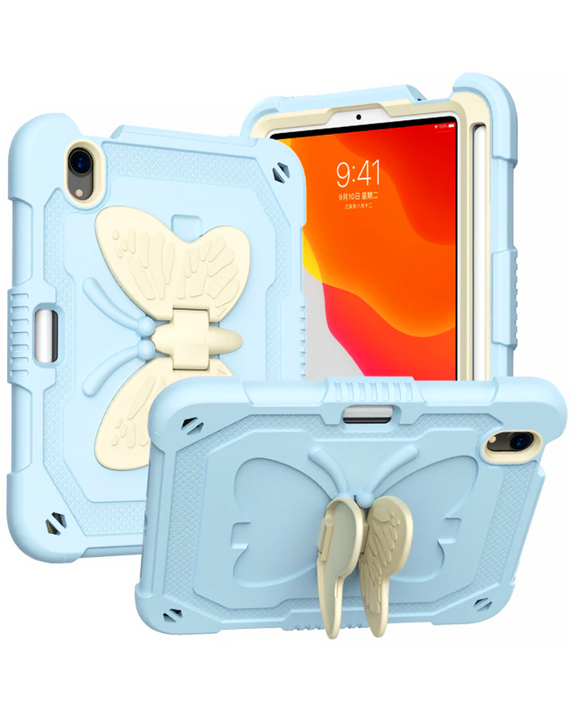 Encuentra la mejor funda protectora Butterfly Stand Design LIGHT BLUE para iPad 10 2022 y iPad 11 en Guatemala.