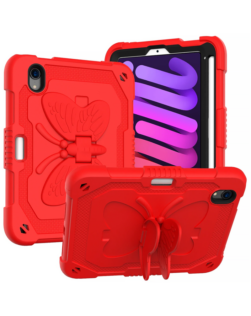 Protege tu iPad 10 2022 o iPad 11 con un estuche butterfly con soporte en color rojo en Guatemala.