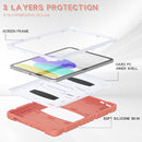 Funda protectora completa rosa cereza para iPad 10.9" (2022) / iPad 11 (A16) SlowBack, diseño elegante.