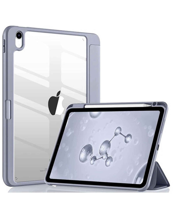 Compra la mejor funda magnética inteligente en Guatemala para tu iPad 10 2022 / iPad 11 (A16) de color gris de la marca SlowBack.