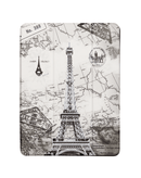 Encuentra la mejor funda con diseño de cuaderno estilo antiguo de la Torre Eiffel para iPad en Guatemala.