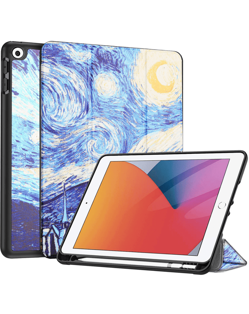 Funda con diseño de Starry Night para iPad Air, Air 4, Air 5, Pro 11, disponible en Guatemala.