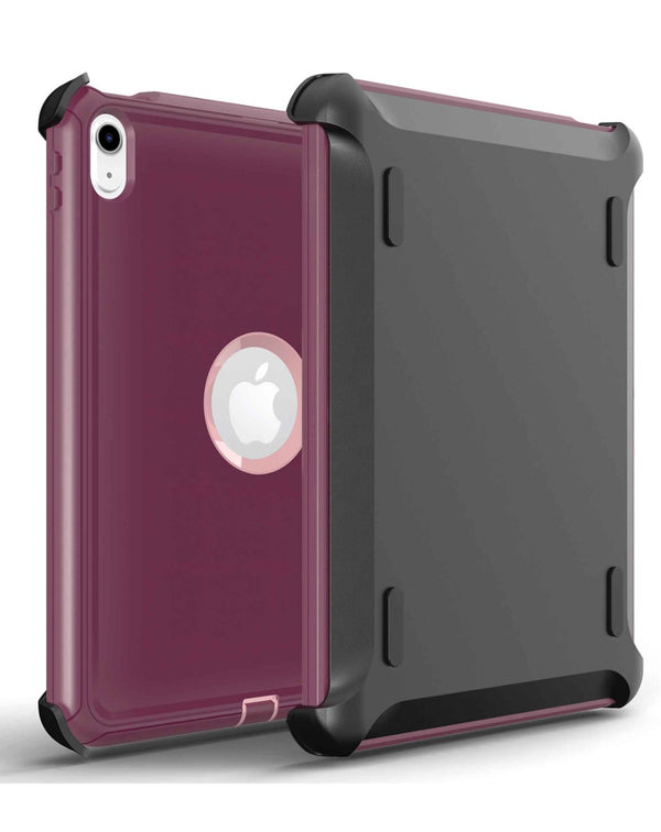 Encuentra la funda resistente con clip MAROON para iPad 10 2022 y iPad 11 en Guatemala, gran calidad y protección para tu dispositivo.