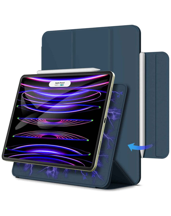 Protege tu iPad 10 2022 / iPad 11 (A16) con estilo con esta funda magnética smart en color azul oscuro en Guatemala.