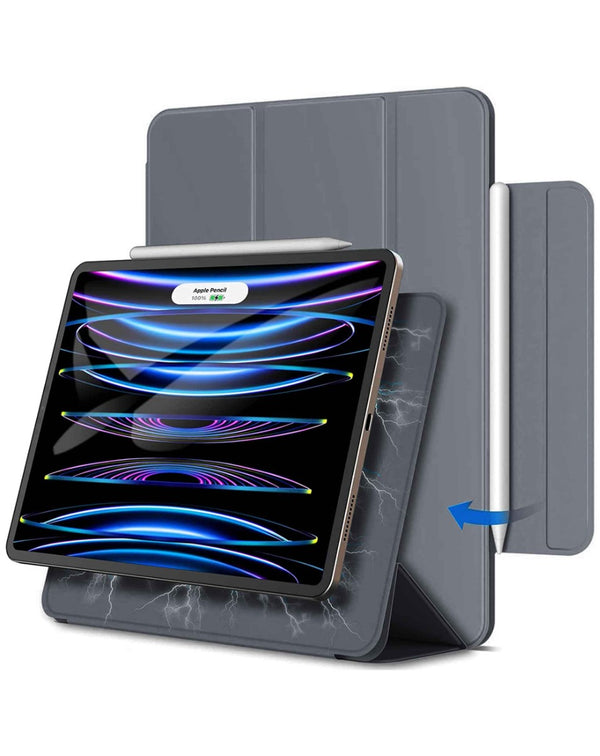 Encuentra la Funda magnética inteligente para iPad 10 2022 / iPad 11 (A16) en Guatemala con SlowBack, disponibles en color gris oscuro.