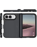Case doble capa negro para iPhone Duo, con diseño robusto para absorción de golpes y protección superior.