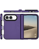 Case iPhone Duo morado con doble capa protectora, un accesorio SlowBack resistente para iPhone.