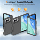 Case antishock negro para iPhone Duo, doble capa, a prueba de golpes, con textura SlowBack. Protege tu iPhone con estilo.