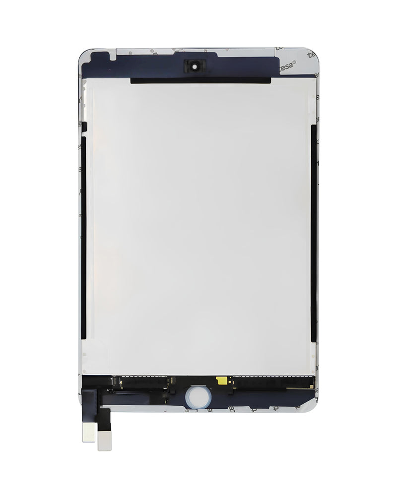 Pantalla negra para iPad Mini 4 con cable flex preinstalado, ideal para reparaciones en Guatemala.