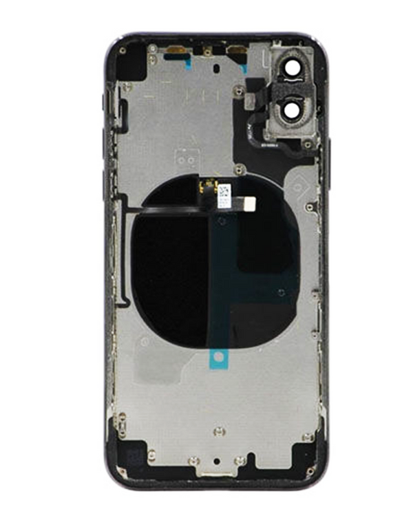 Encuentra tapa trasera con componentes preinstalados para iPhone X Space Gray en Guatemala.