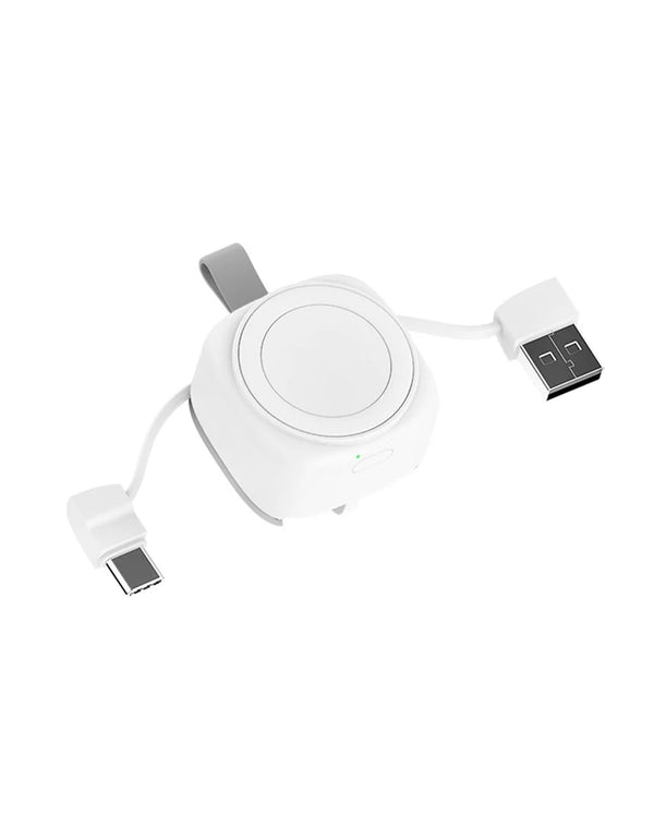 Encuentra el Cargador inalámbrico magnético para Apple Watch (1200mAh) en Guatemala, ideal para reparaciones y disponibilidad en mayoristas y talleres especializados.