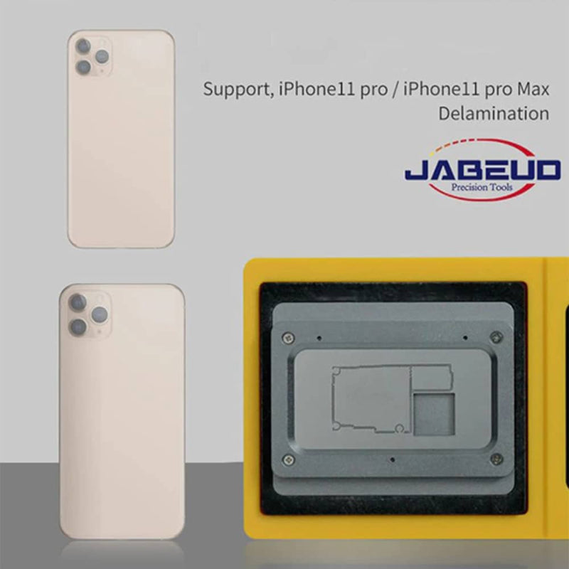 Compra la plataforma de lata con calentamiento inteligente JABE UD-1300B para reparar iPhones 11 Pro/11 Pro Max en Guatemala.