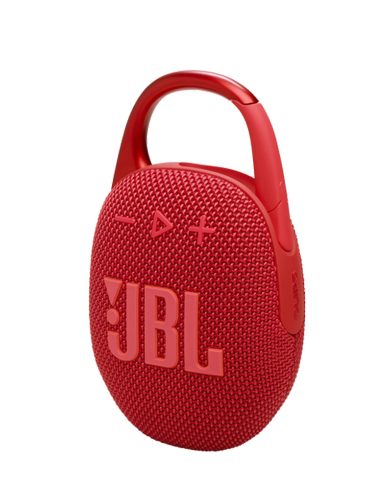 Encuentra el altavoz JBL Clip 5 ultra-portátil e impermeable en Guatemala al mejor precio en SlowBack, distribuidor autorizado.