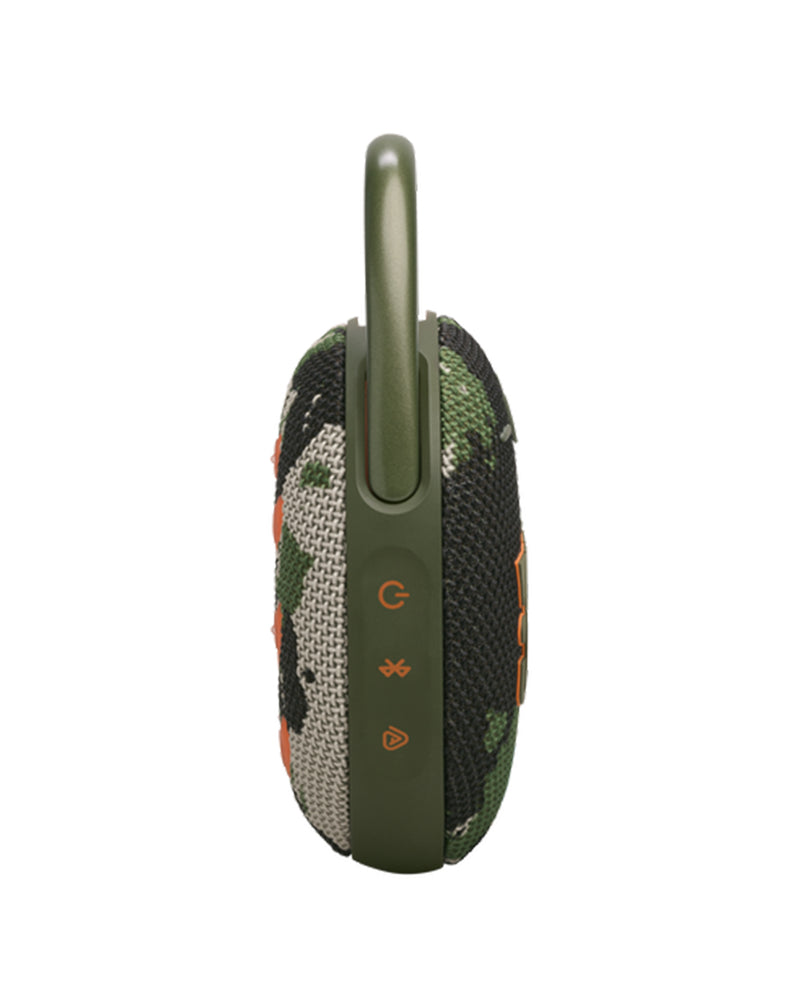 Compra la Bocina JBL Clip 5 Ultra Portatil Impermeable CAMO en Guatemala al mejor precio.
