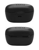 Auriculares True Wireless JBL Endurance Race 2 negros, impermeables, diseño deportivo con ganchos para un ajuste seguro.