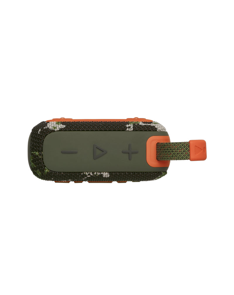 Altavoz Bluetooth portátil JBL Go 4 CAMO perfecto para tus aventuras en Guatemala, encuentra el mejor precio en mayoristas y tiendas de reparación de dispositivos electrónicos.