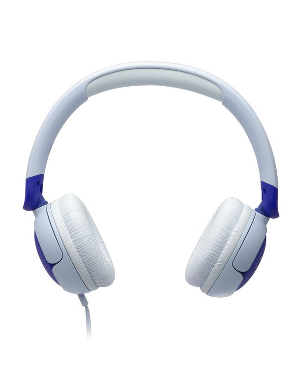 Compra los audífonos supraaurales inalámbricos JBL JR320BT para niños en Guatemala en color azul en SlowBack, tu tienda de confianza.