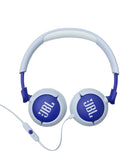 Compra los audífonos supraaurales inalámbricos JBL JR320BT para niños en Guatemala en color azul en SlowBack, tu tienda de confianza.