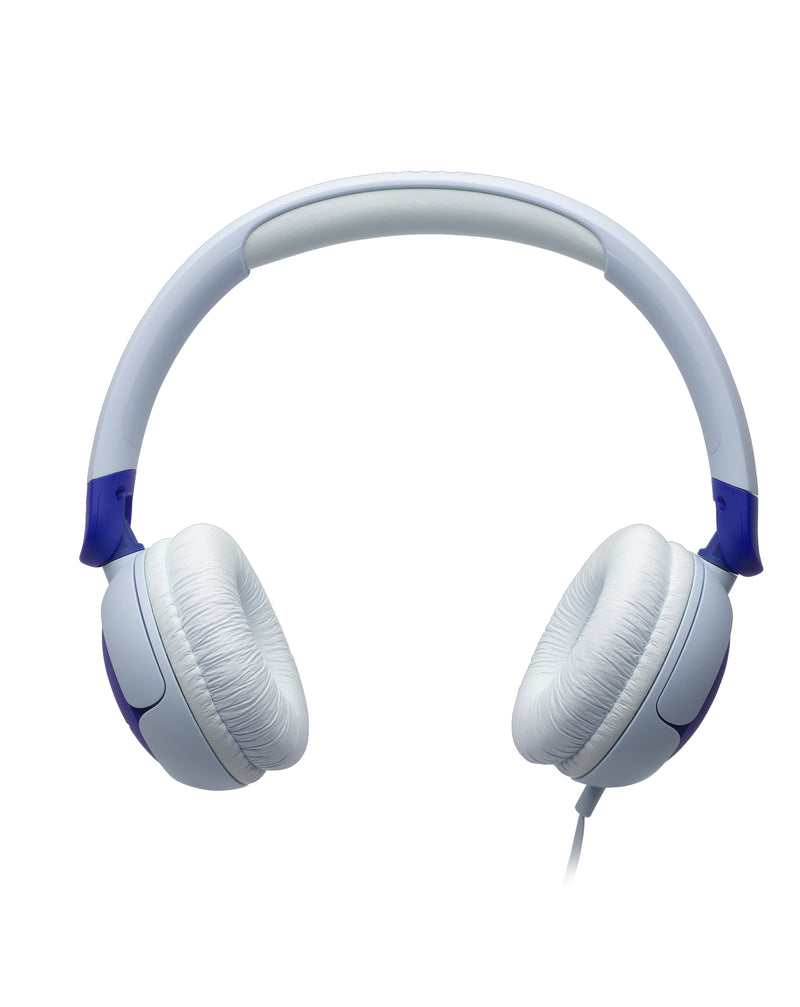 Compra los audífonos supraaurales inalámbricos JBL JR320BT para niños en Guatemala en color azul en SlowBack, tu tienda de confianza.