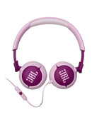 Encuentra los audífonos supraaurales inalámbricos para niños JBL JR320BT en color morado en Guatemala.
