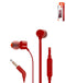 Compra auriculares In-Ear cableados JBL Tune 110 (RED) en Guatemala al mejor precio en tiendas de audio.