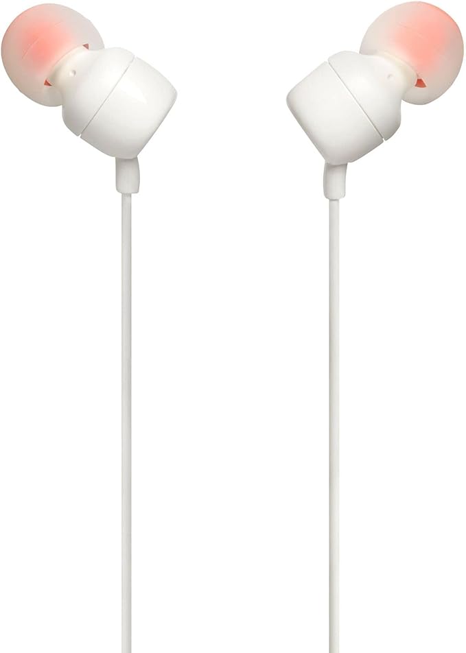 Compra los auriculares JBL Tune 110 con cable en color blanco en Guatemala, ¡calidad y sonido garantizados!