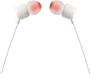 Compra los auriculares JBL Tune 110 con cable en color blanco en Guatemala, ¡calidad y sonido garantizados!