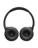 Audífonos inalámbricos JBL Tune 670NC negros, sobre oreja, con cancelación de ruido activa.