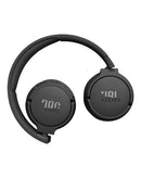 Audífonos inalámbricos JBL Tune 670NC negros, sobre oreja, con cancelación de ruido activa.