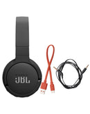 Audífonos inalámbricos JBL Tune 670NC negros, sobre oreja, con cancelación de ruido activa.