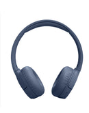 Auriculares inalámbricos JBL Tune 670NC azules con cancelación de ruido, diadema ajustable y almohadillas suaves.