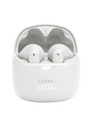 Compra en Guatemala los auriculares True Wireless con cancelación de ruido JBL en color blanco.
