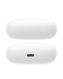 Auriculares true wireless JBL Vibe Beam 2 blancos, diseño ergonómico, estuche de carga compacto, sonido potente.