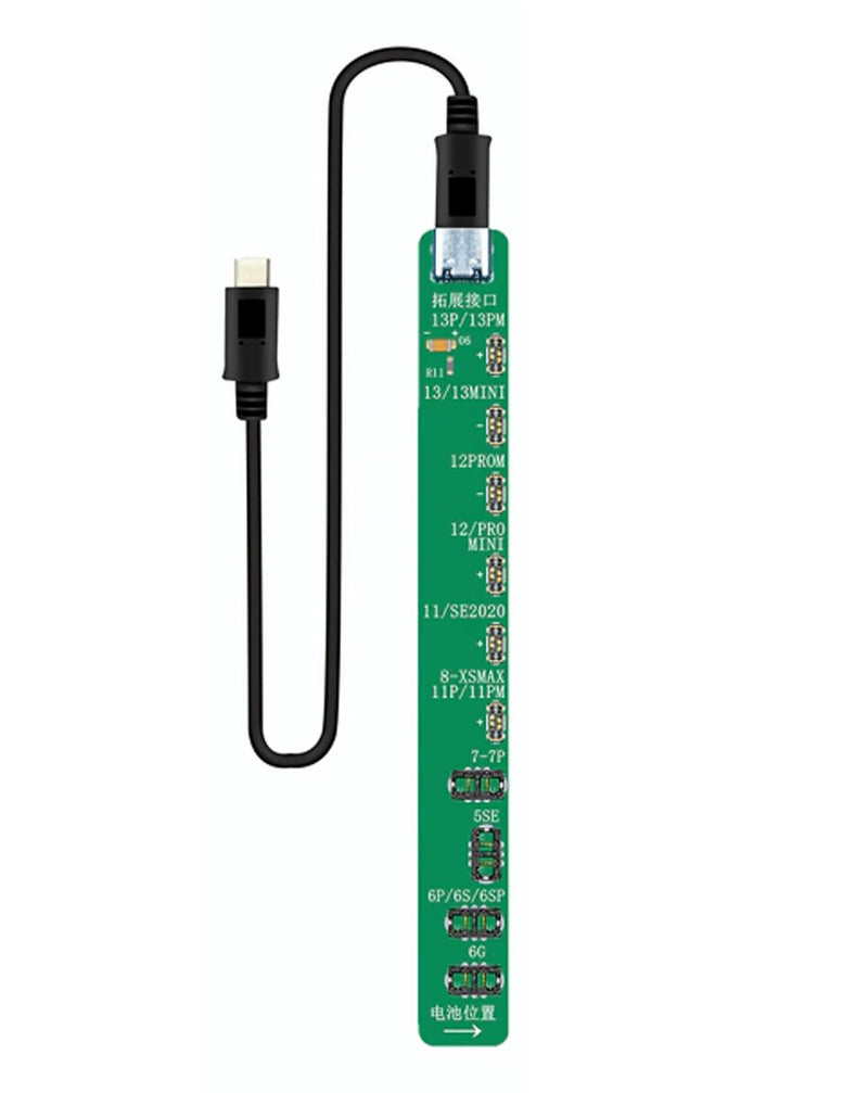Encuentra la batería extendida JC ID para iPhone 6 a 13 Pro Max en Guatemala, venta al por mayor y reparación de baterías en talleres especializados.
