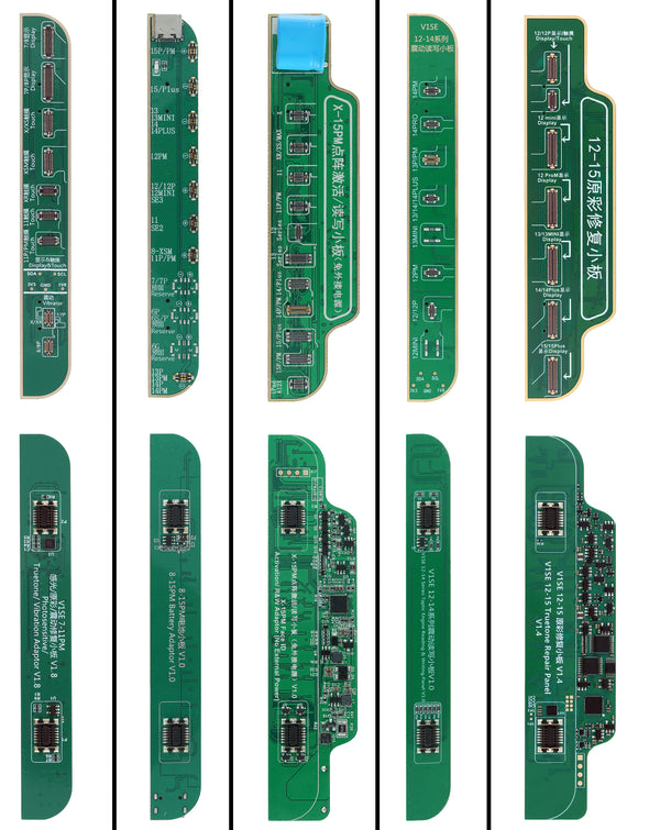 Programador de lectura 6 en 1 JC V1SE para Truetone con pantallas iPhone 7 a 15 PM y placas de altavoz (WIFI Version) ideal para reparaciones en Guatemala.