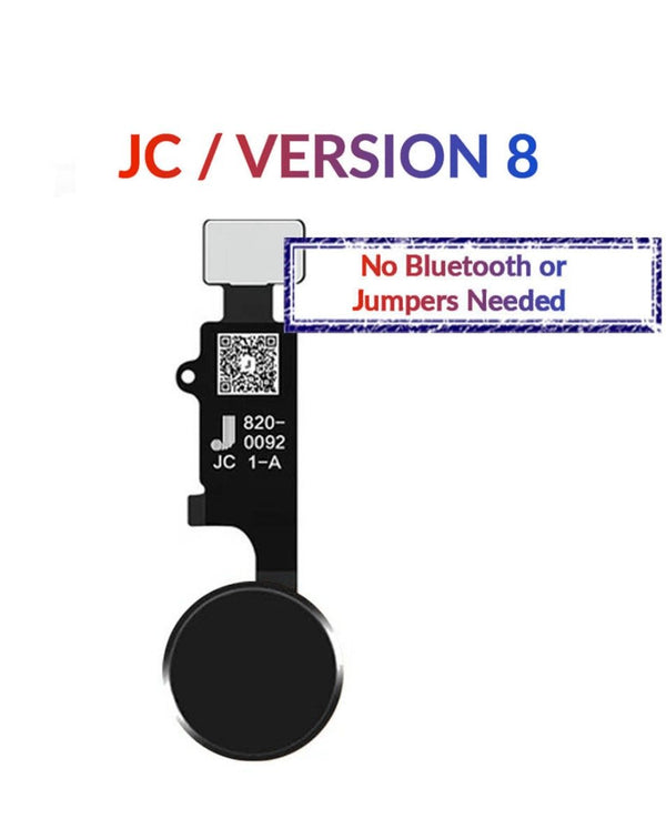 Encuentra en Guatemala flex cables de repuesto para botón de inicio de iPhone 8P/8/SE(2020)/7P/7 en color negro y de la versión JC 8.
