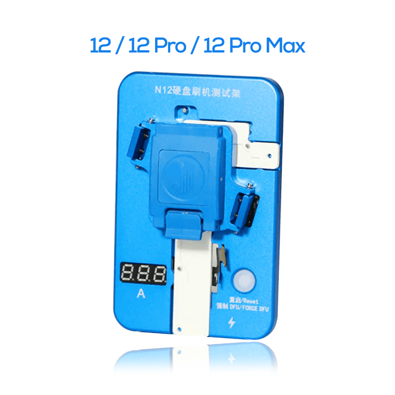 Encuentra en Guatemala la Estación de prueba de restauración Nand JC V1S Pro N12 para reparaciones de iPhone en talleres especializados.